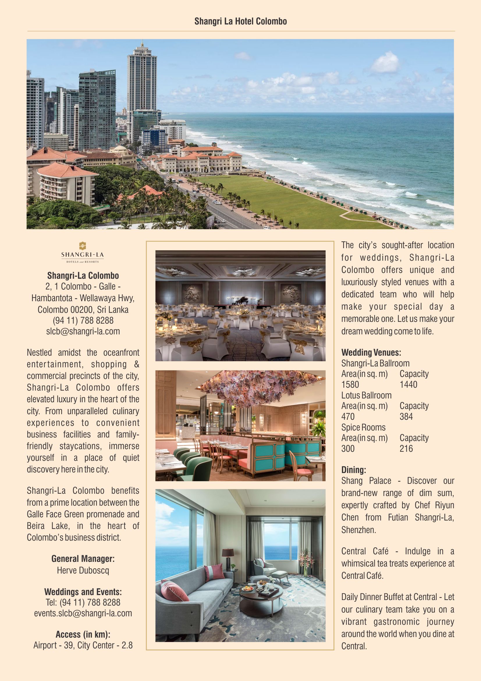 Shangri La Hotel Colombo