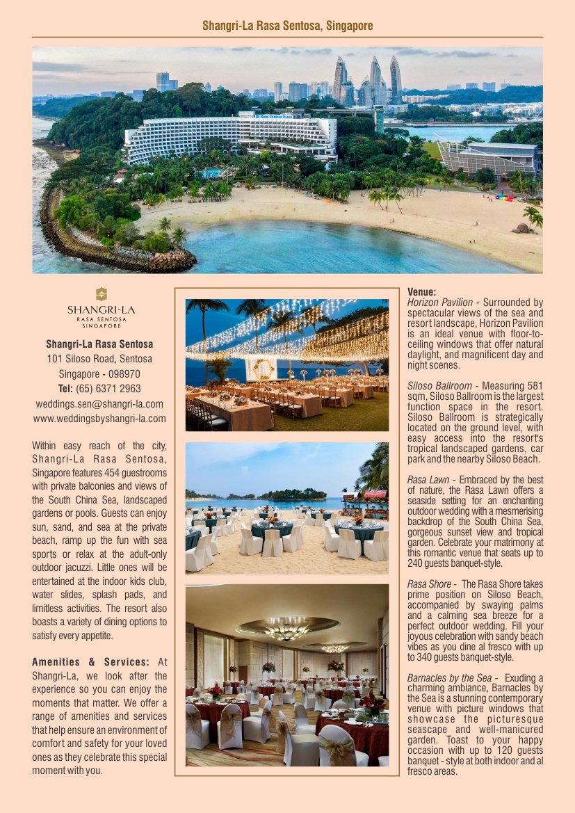Shangri La Rasa Sentosa Singapore